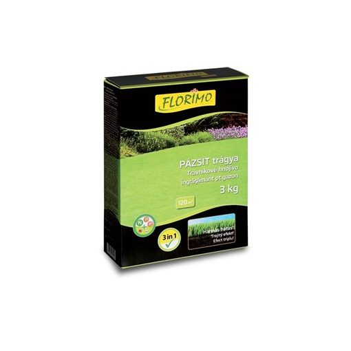 FLORIMO fertilizer for lawns 3 in 1 /in box/ 3 kg